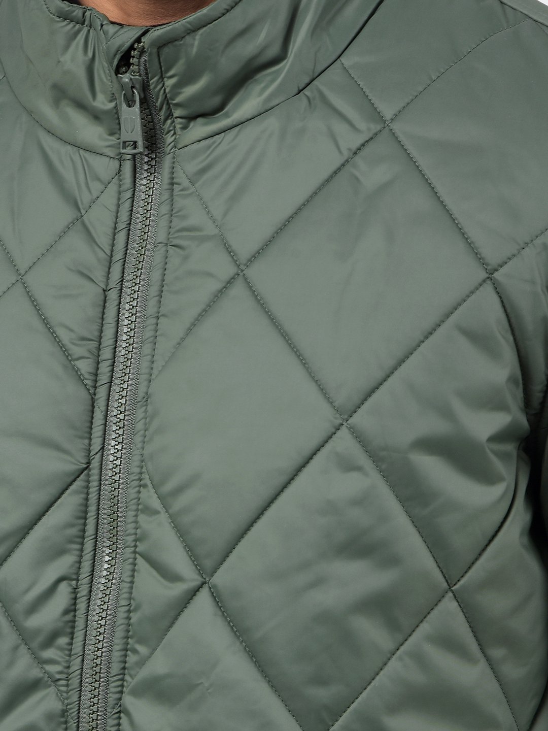 Numero Uno Men Solid Green Jacket